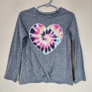 5T - Baby & Toddler Clothes - Grey Long Sleeve Heart Top